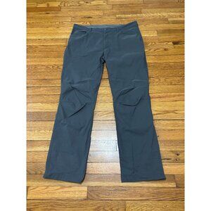 Eddie Bauer Mens Hiking Pants Sz 38x32 Gray Straight Leg Stretch Nylon Outdoors